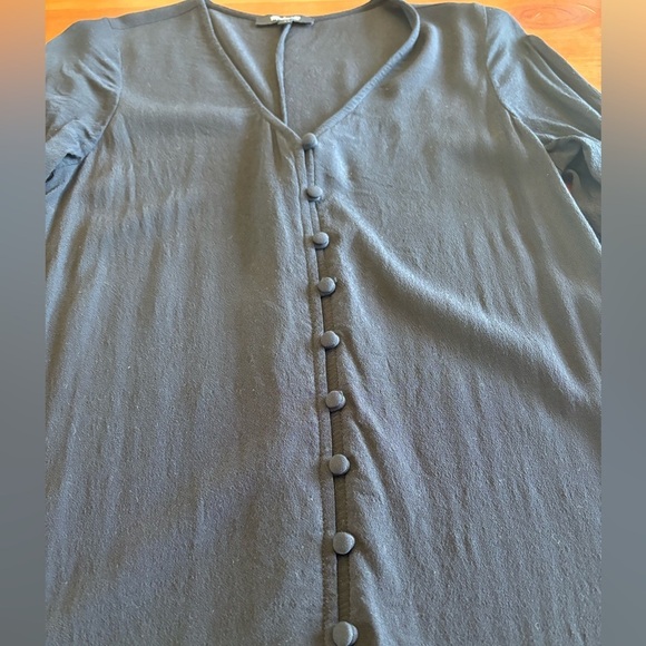Madewell Heather Long-Sleeve Button-Front Mini Dress - Picture 5 of 11